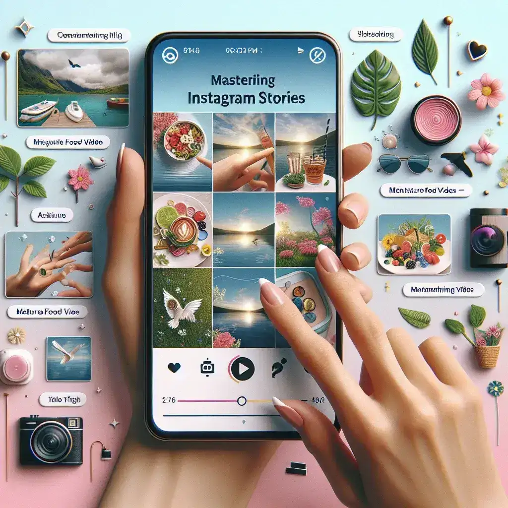 "Ejemplo de Historia de Instagram atractiva con diseño creativo y elementos visuales llamativos, ideal para acompañar la guía completa sobre cómo dominar las Insta Stories en Instagram."