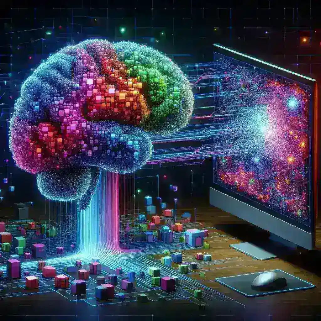 "Ejemplo de un mod de videojuego creado con inteligencia artificial, mostrando personajes personalizados y elementos únicos en un entorno virtual."